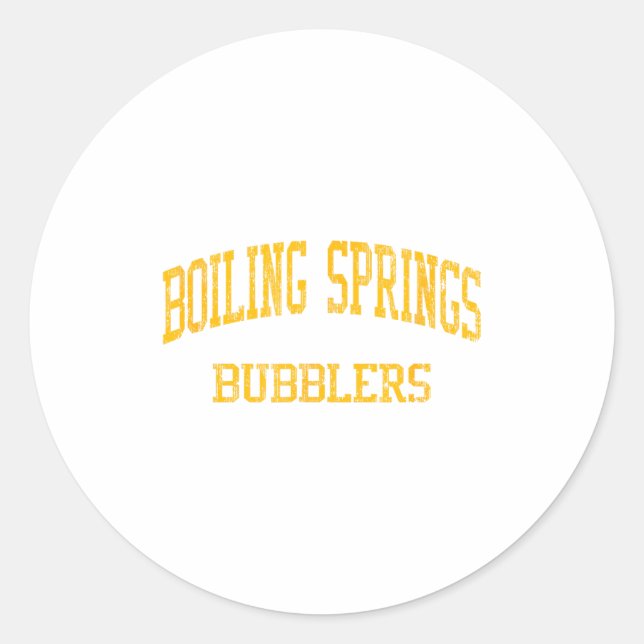 Boiling Springs High School Hs Boiling Springs Pa  Classic Round Sticker (Front)