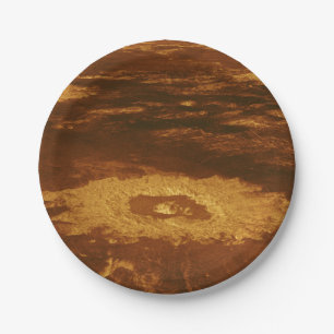Boiling Surface of Planet Venus Paper Plate