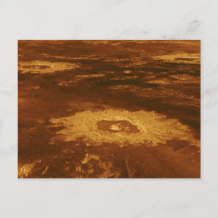 Boiling Surface of Planet Venus Postcard