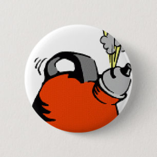 Boiling Teakettle 6 Cm Round Badge