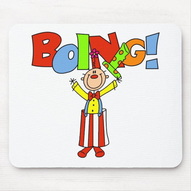 Boing Clown Mouse Mat (Front)