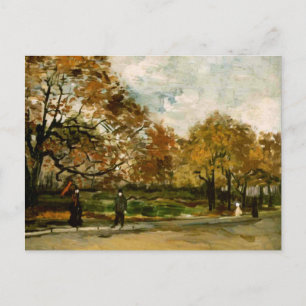 Bois de Boulogne, People Walking, Vincent van Gogh Postcard