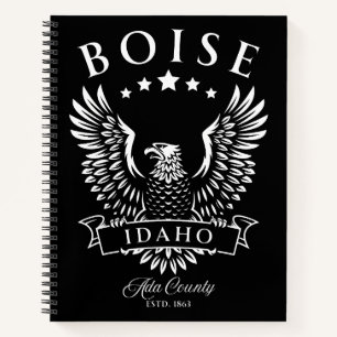 Boise Ada County Idaho Vintage Eagle Notebook