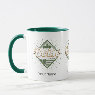 Boise City Idaho United States Vintage USA Tree Mug