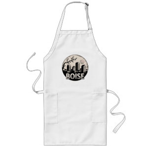 Boise City Idaho USA Long Apron