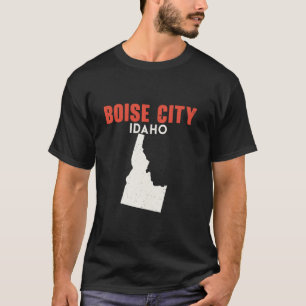 Boise City Idaho USA State America Travel Idahoan T-Shirt