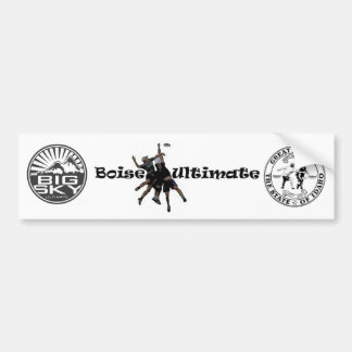 Boise, Idaho, Big Sky Ultimate Bumper Sticker