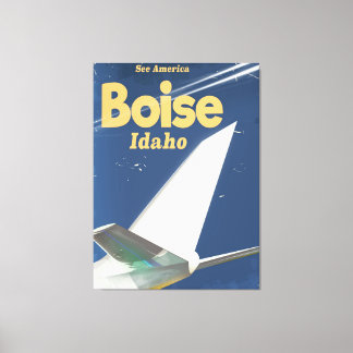 Boise Idaho flight poster Canvas Print