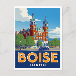 Boise Idaho Historic Building Vintage Art Postcard