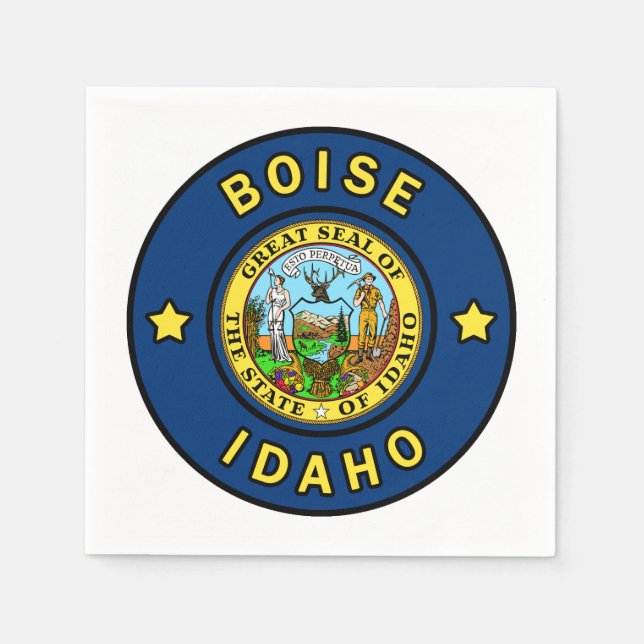 Boise Idaho Napkin (Front)