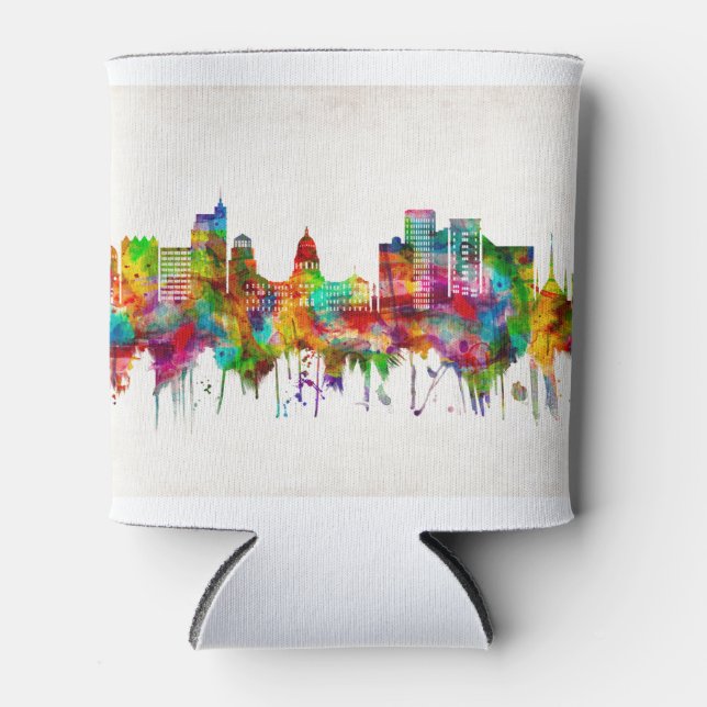 Boise Idaho Skyline Can Cooler (Front)