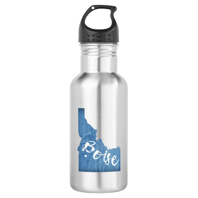 Boise, Idaho Wood Grain 532 Ml Water Bottle (Front)