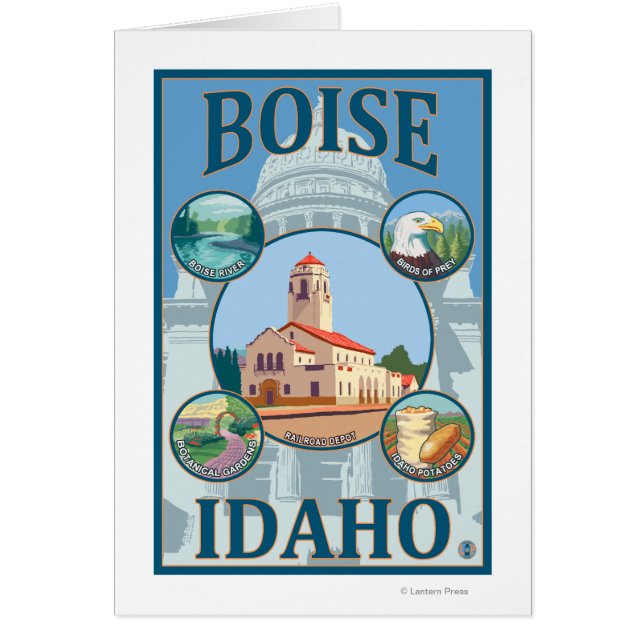 Boise, IdahoScenic Travel Poster (Front)