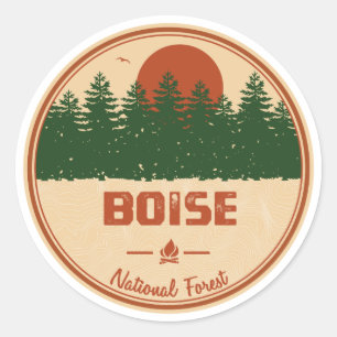 Boise National Forest Classic Round Sticker