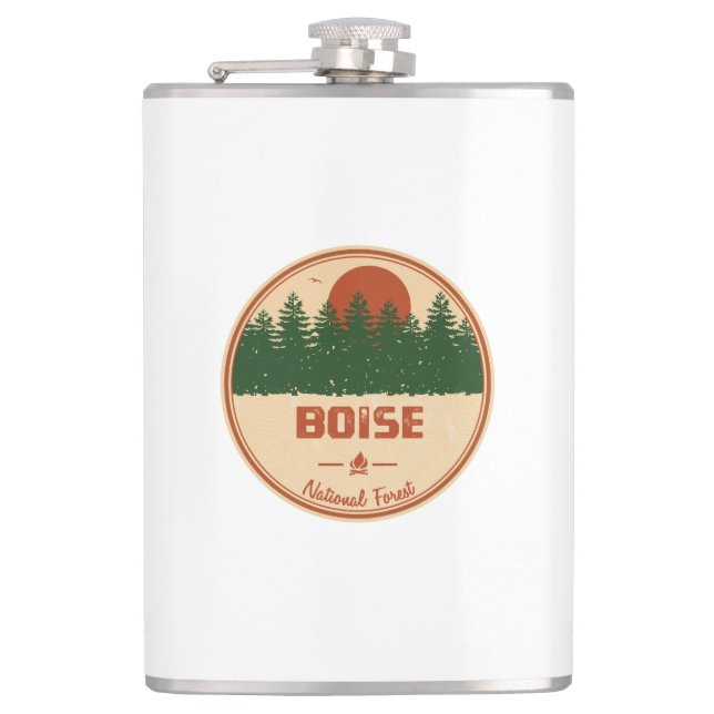 Boise National Forest Hip Flask (Front)