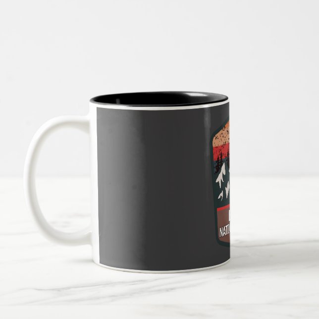 Boise national forest  Two-Tone coffee mug (Left)