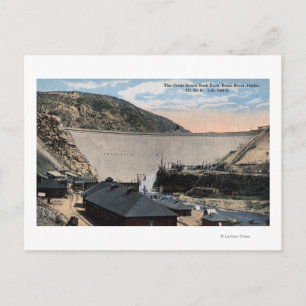 Boise River and Great Arrow Rock Dam Postcard