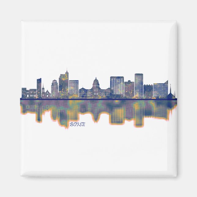 Boise Skyline Magnet (Front)