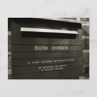 Boite postale postcard