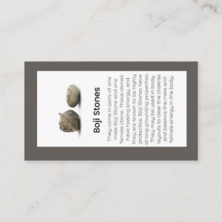 Boji Stones Crystal Meaning Jewellery Display  Business Card