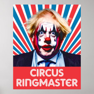 Bojo the Clown Tory Circus Ringmaster Poster