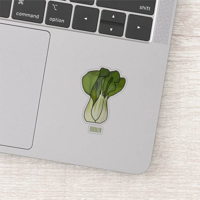 Bok choy cartoon illustration (Detail)