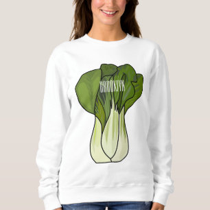 Bok choy cartoon illustration  sweatshirt