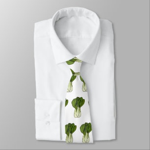 Bok choy cartoon illustration  tie