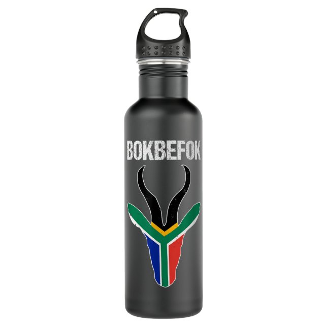 Bokbefok South African Rugby Bokke South Africa Fl 710 Ml Water Bottle (Front)