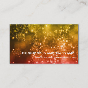 Bokeh 13 (Music or DJ) Business Cards