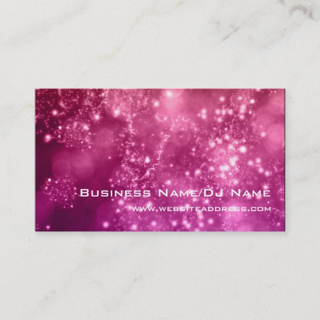 Bokeh 16 (Music or DJ) Business Cards (Front)