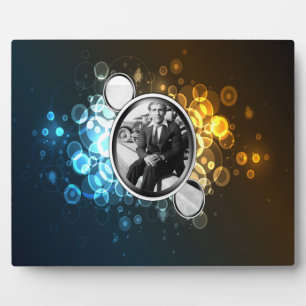 Bokeh 3 Framed Abstract Art Plaque