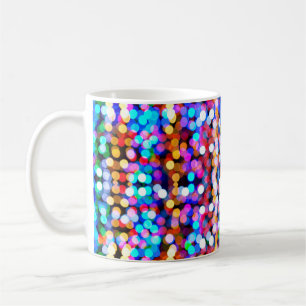 Bokeh abstract background blur coffee mug