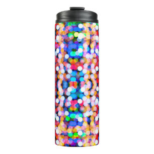 Bokeh abstract background blur thermal tumbler