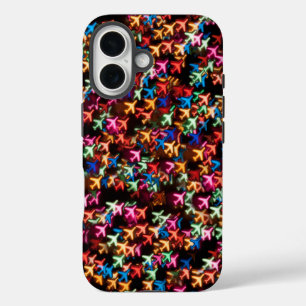Bokeh airplanes iPhone 16 case