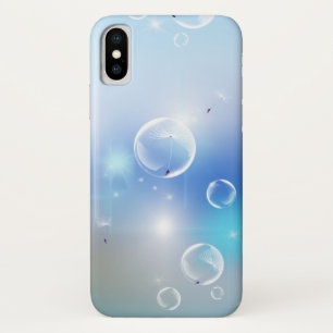 Bokeh and Bubbles Dandelion design iPhone X Case