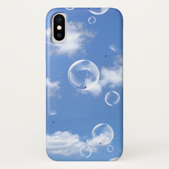 Bokeh and Bubbles Dandelion sky Case-Mate iPhone Case (Back)