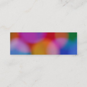 Bokeh bookmark business card