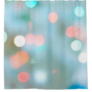 Bokeh brightness light blaze shower curtain