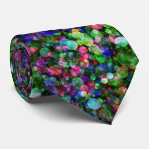 Bokeh Christmas Lights Fun Holiday Tie