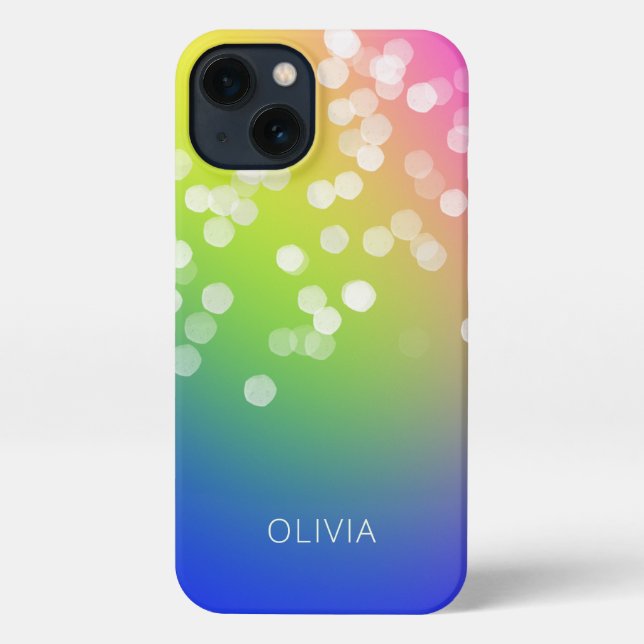 Bokeh Colourful Gradient iPhone Case (Back)