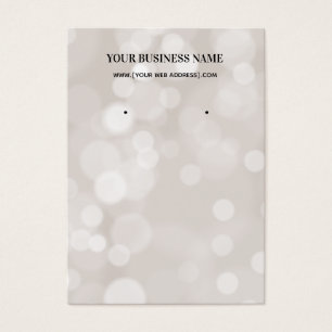 Bokeh Earring Display Card