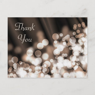 Bokeh effect texture.Thank You. Postcard