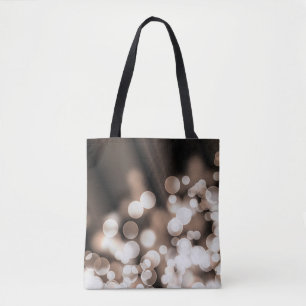 Bokeh effect texture tote bag