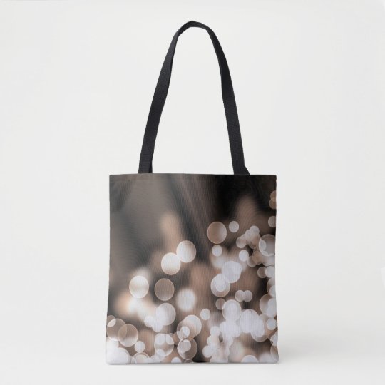 Bokeh effect texture tote bag