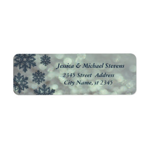 Bokeh elegant trendy holiday Christmas snowflake