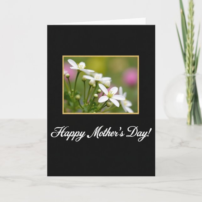 Bokeh Floral Frame Card (Front)