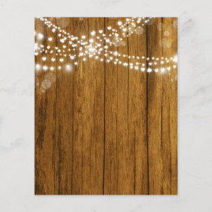 Bokeh Heart Lights & Wood Grain Scrapbook Paper