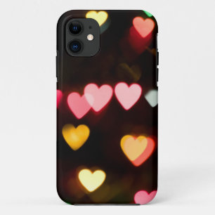 Bokeh Hearts iPhone 11 Case