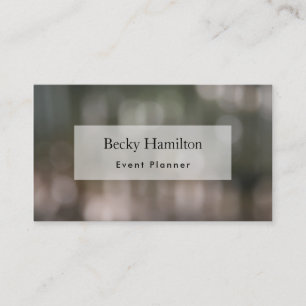 Bokeh in Photo of Leaves & Picket Fence Business Card